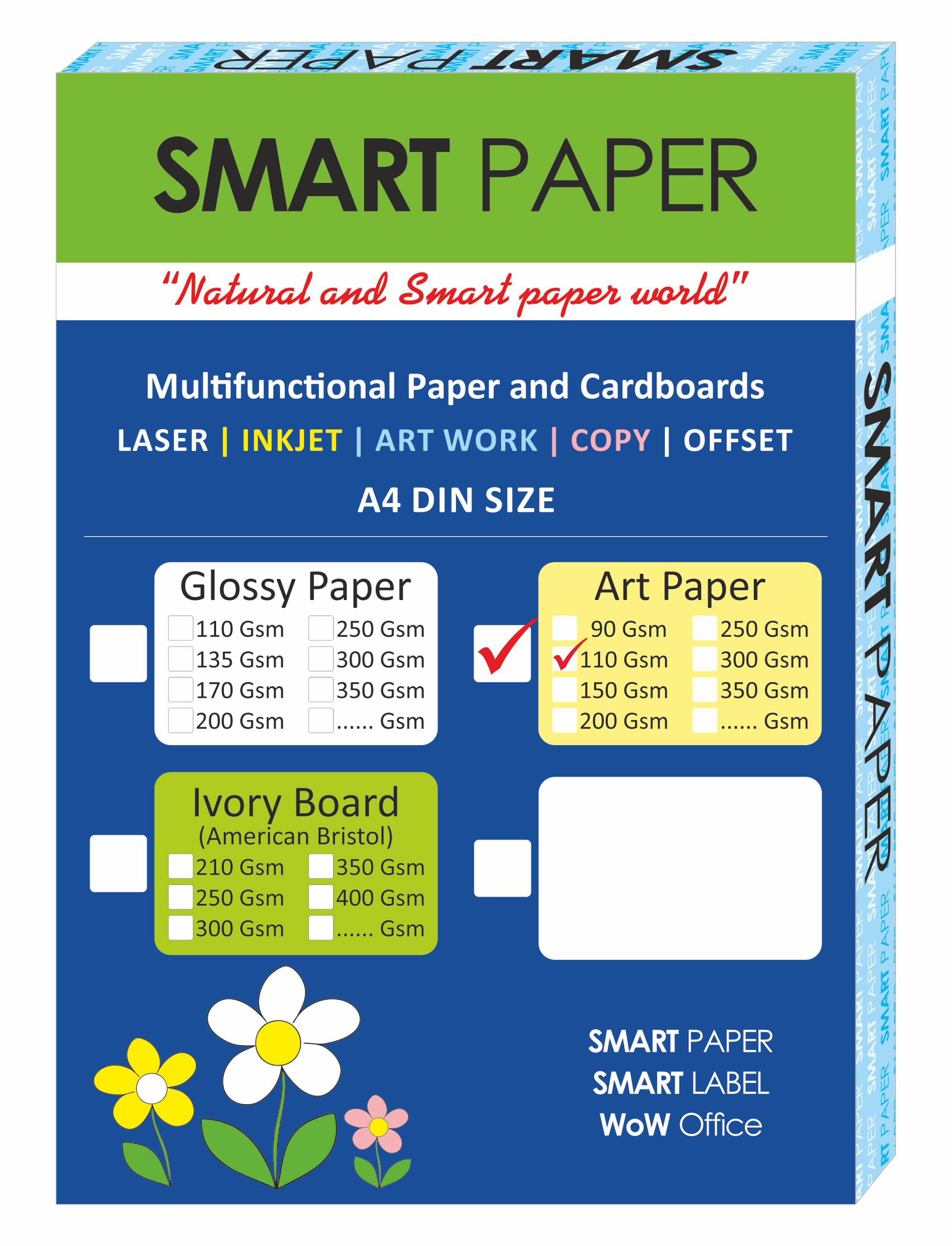 volgorde Onveilig academisch Mat wit papier, A4-formaat, 110 gram dikte - 100 stuks