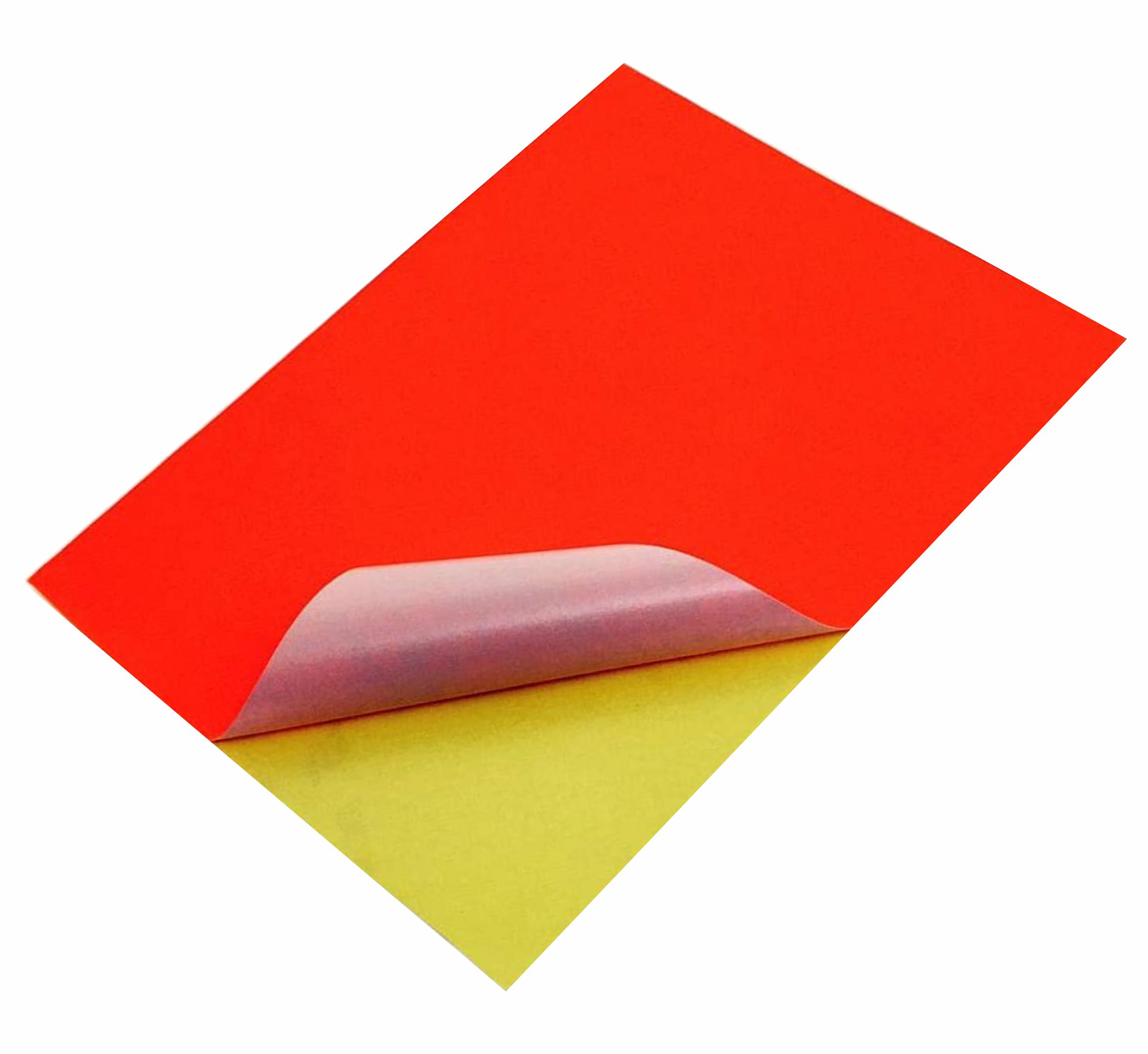 Sticker Paper, 100 Sheets, Fluorescent Orange