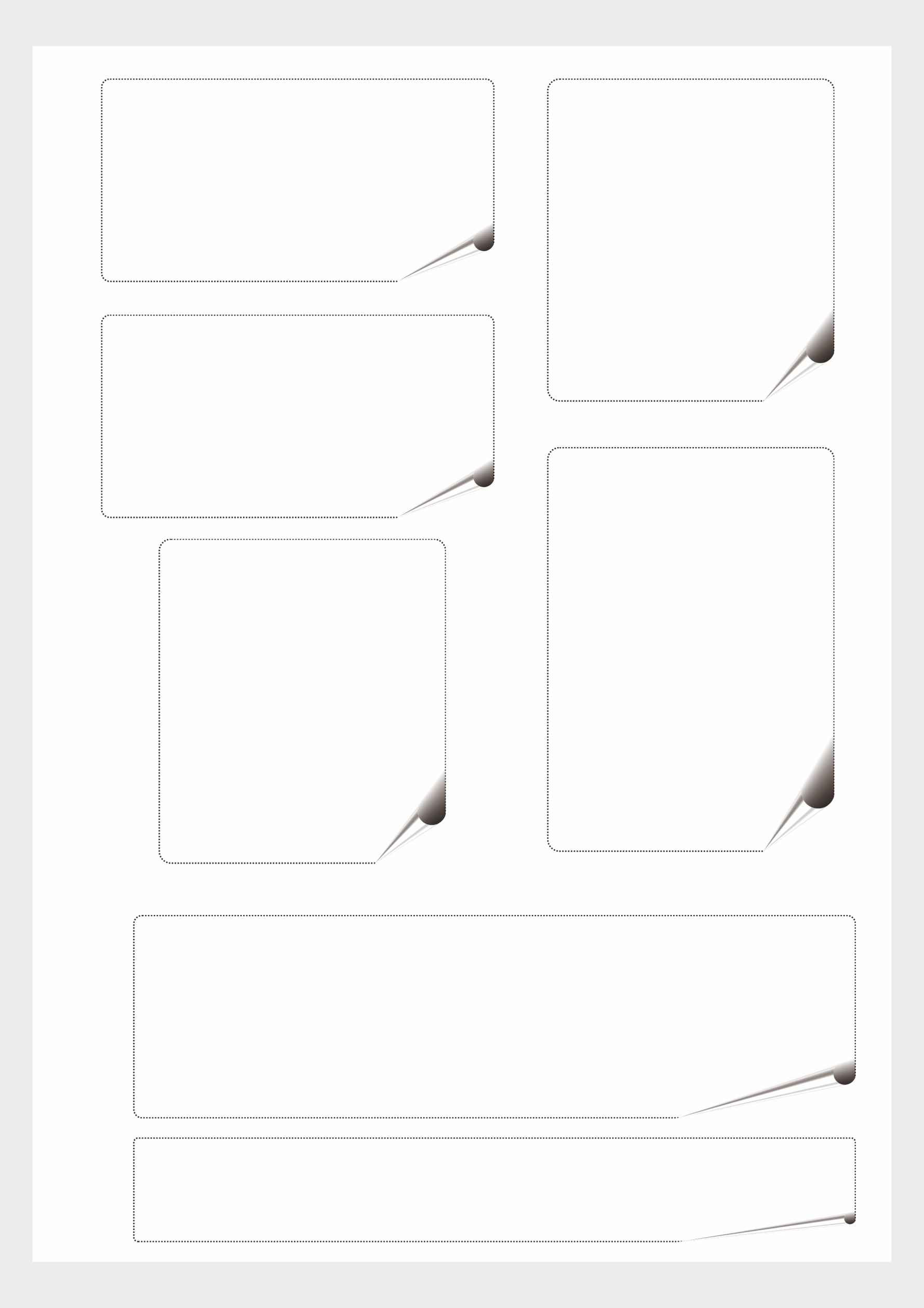 Kiss cut voorbeeld - A4 vel