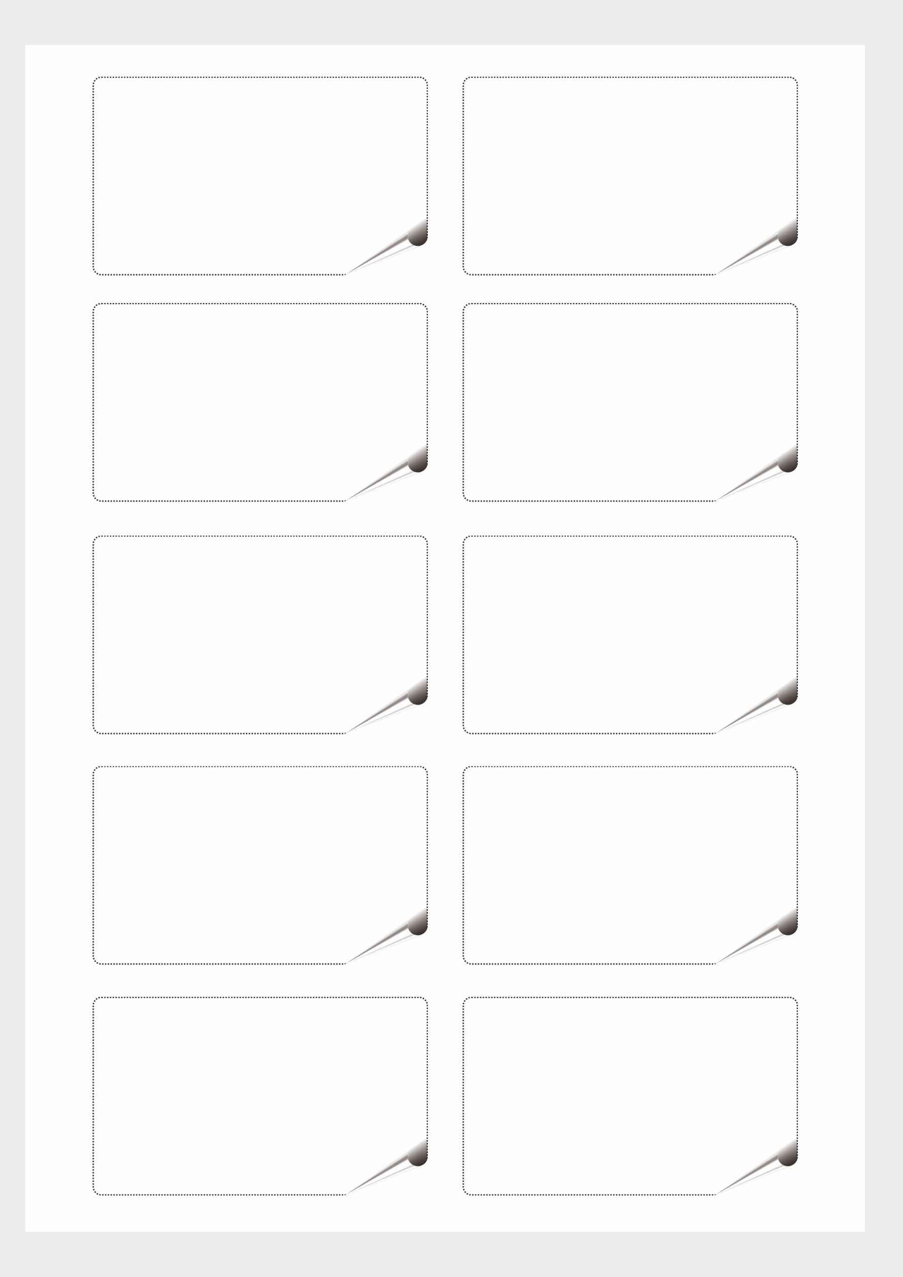 Kiss cut voorbeeld - A4 vel