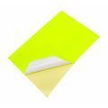 Fluorescent Yellow Sticker A4 Size - 100 Sheet