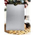 14x20 Cm, Luxury Cardboard, Open Mouth Model, Vertical Format - Silver Color Envelope