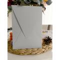 14x20 Cm - Vertical Envelope with Triangle Flap - Light Grey Color Cardboard