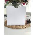 16x16 Cm - Format Carré - Bouche Ouverte - Toile Luxe Carton Blanc