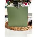 16x16 Cm - Square Format - Open Mouth - Light Green Envelope