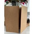 16x16 Cm Open Flap Envelope - Luxury Kraft Cardboard