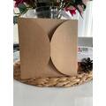 16x16 Cm Open Flap Envelope - Luxury Kraft Cardboard