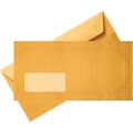 Self-Seal Business Letter Envelopes with Right Window, Peel and Seal Closure, Manila Paper
