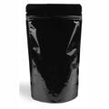 Glossy Black Aluminum Foil Stand Up Pouch with Zip Lock – 8,5x14,5x2,5 cm