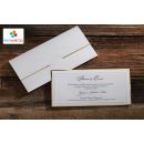 Simple and Elegant Invitation Cards with a White Surface - Erdem 50522