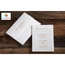 Schlichte und elegante Einladungskarten mit weißer Oberfläche - Erdem 50524