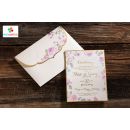 Embossed Wedding Card with ivy rose print - Erdem 50581