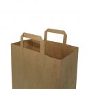 Kraft tas met handvat 18x24x10 cm