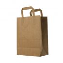 Kraft tas met handvat 32x28x16 cmKraft tas met handvat 32x28x16 cm