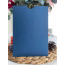 14x20 cm, Carton Luxe, Enveloppe Modèle Bouche Ouverte - Enveloppe bleu marine