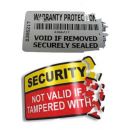 Garantie- und Sicherheitsetikett – A5-Format – 10 Seiten