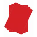 Carton Luxe Couleur Rouge - Format A4 et format 35x50 cm