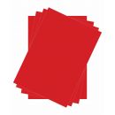 Cartoncino Lusso Colore Rosso - Formato A4 e formato 35x50 cm