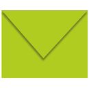 7x9 Cm, groene kleur kleine envelop, 80 Gr