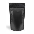 Matte Black Aluminum Foil Stand Up Pouch with Zip Lock –  13x22,5x3,5 cm