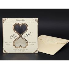 Real Sand Watch Format Wedding Invitation Card - Alyans 2008