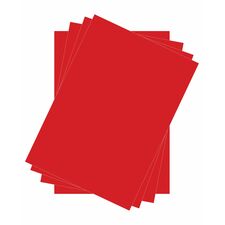 Red Colour Luxury Cardboard - A4 Size and 35x50 cm size