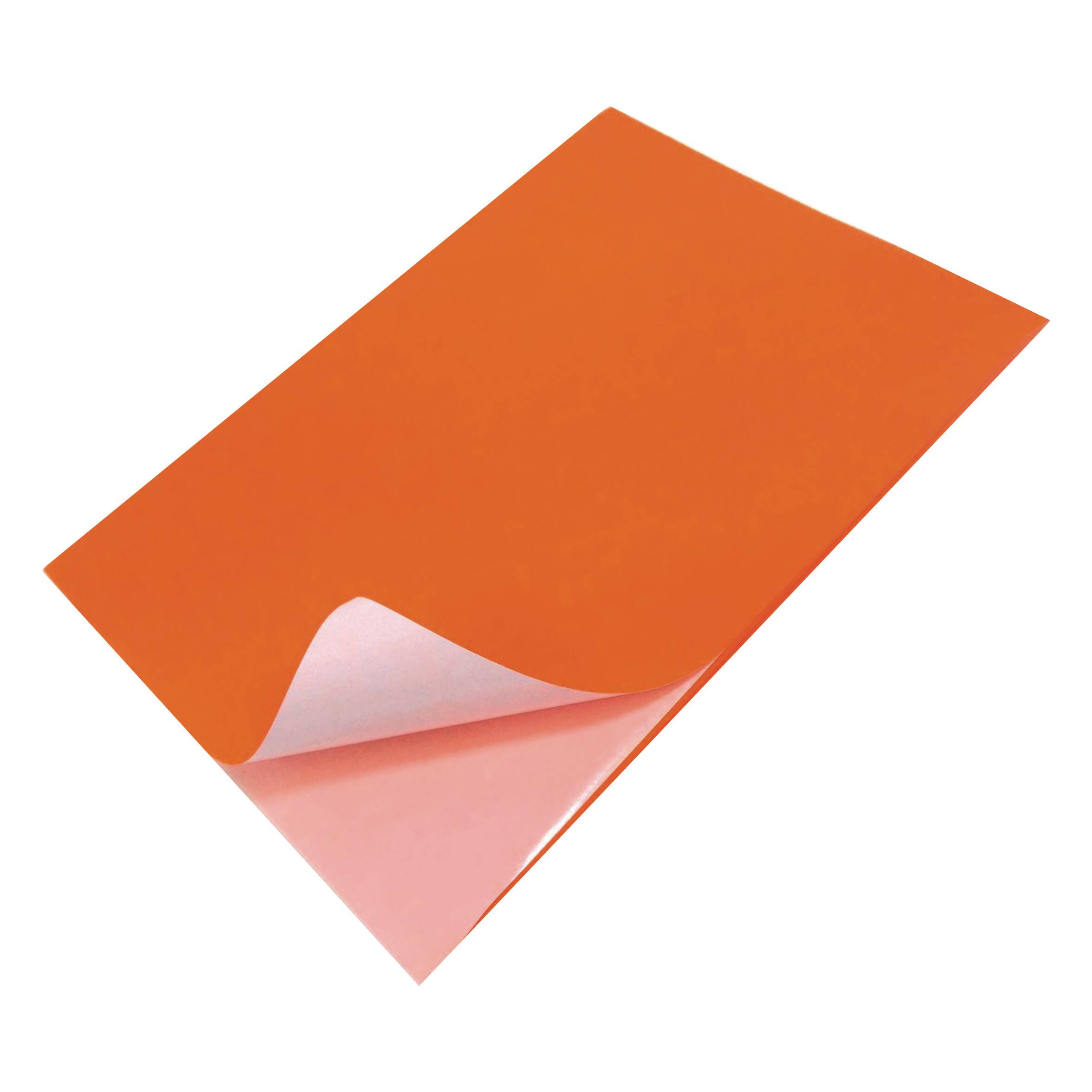 Fluorescent Orange Labels | Neon Priority & Action Sticker Paper