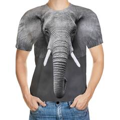 Elephant Designed 3D T-Shirt
