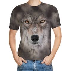 Wolf Designed 3D T-Shirt