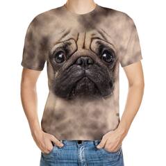 Pug Designed 3D T-Shirt