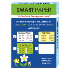 Coated Paper, A4 Size, 350 Grams Thickness, 100 Pieces