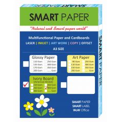 Ivory Cardboard White Paper, A3 Size, 400 Grams Thickness