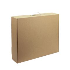 Cardboard Bag Box With Plastic Handle 42x36x10 cm