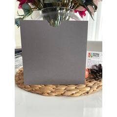 16x16 Cm - Square Format - Open Mouth - Grey Cardboard Envelope