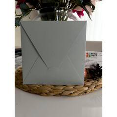 16x16 Cm - Envelope with Triangle Flap - Luxury Gray Cardboard