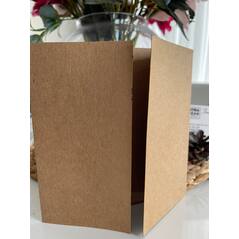 16x16 Cm Open Flap Envelope - Luxury Kraft Cardboard