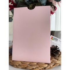 14x20 Cm, Luxury Cardboard, Open Mouth Model Envelope - Pink Colour