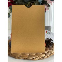 14x20 Cm, Luxury Cardboard, Open Mouth Model Envelope - gold colour envelope