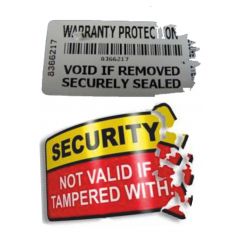 Warranty and Security Label - A3 Size - 10 Pages