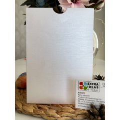 14x20 Cm, Luxury Cardboard, Open Mouth Model Envelope - Luminous White