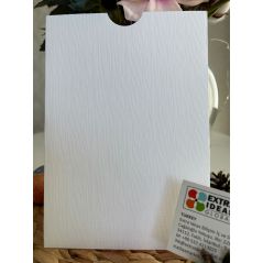 14x20 Cm, Luxury Cardboard, Open Mouth Model Envelope - White Tuale