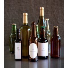 Glass Bottle and Wine Bottle Sticker, Glossy Label, A4 Size, 100 Sheets
