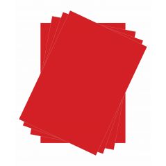 Cartoncino Lusso Colore Rosso - Formato A4 e formato 35x50 cm