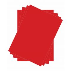 Cartoncino Lusso Colore Rosso - Formato A4 e formato 35x50 cm