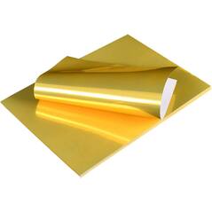 Metallic Gold Label Paper