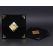 Gold Leaf Detail Luxury Wedding Card with Black Velvet Envelope - Alyans 2014