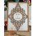 Bloemfiguren gedessineerd - linnen stof met envelop - natuurlijke houten huwelijksuitnodiging