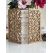 Oosterse design houten trouwkaart - natuurlijk hout - lasergesneden - trouwkaart met linnen envelop
