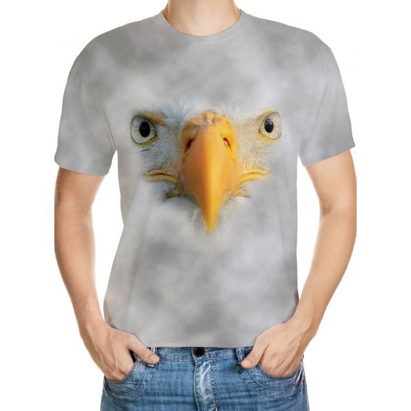 T-Shirts mit 3D-Motive weiße Adler