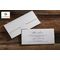 Cartes d'invitation simples et élégantes avec une surface blanche - Erdem 50522